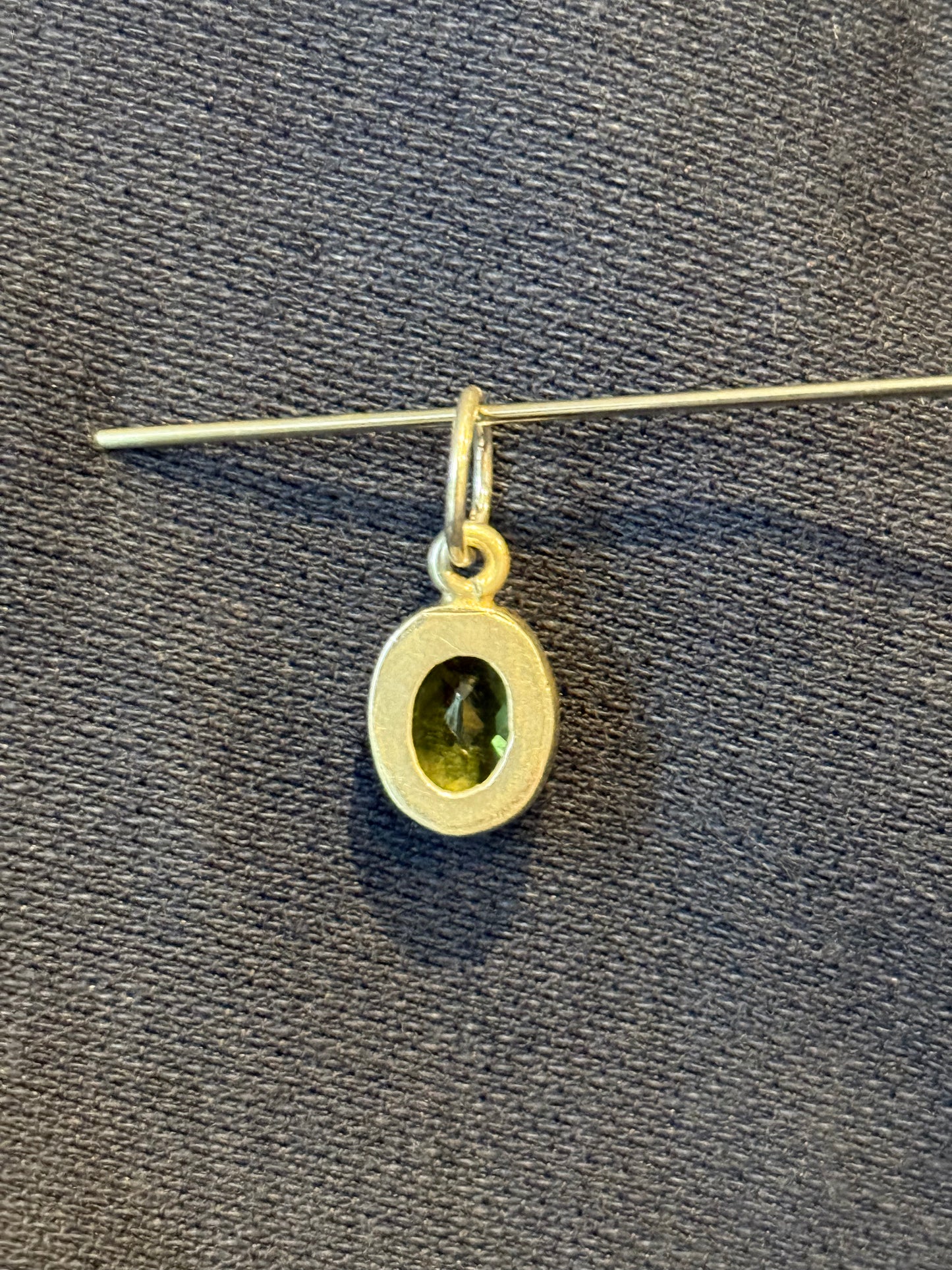 Sterling Silver Peridot Pendant