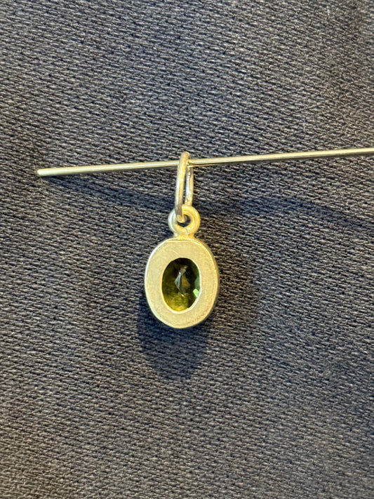 Sterling Silver Peridot Pendant