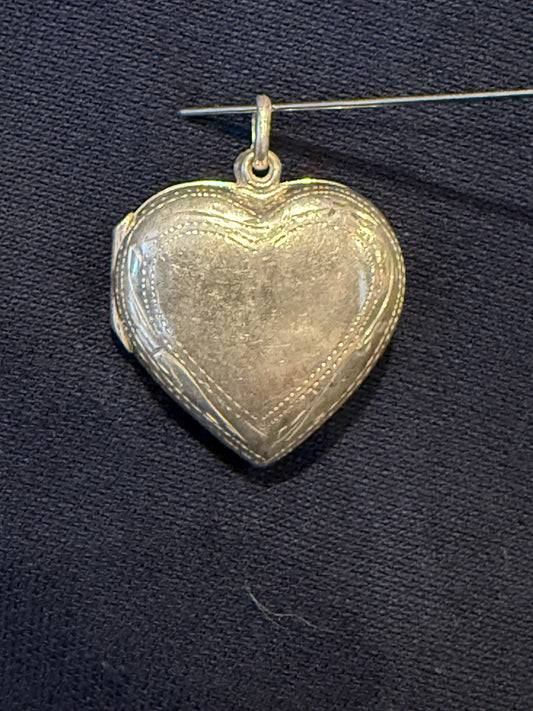Sterling Silver Heart Locket Pendant New