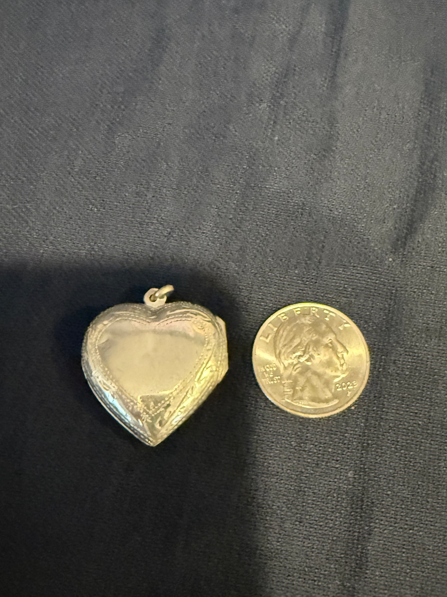 Sterling Silver Heart Locket Pendant New