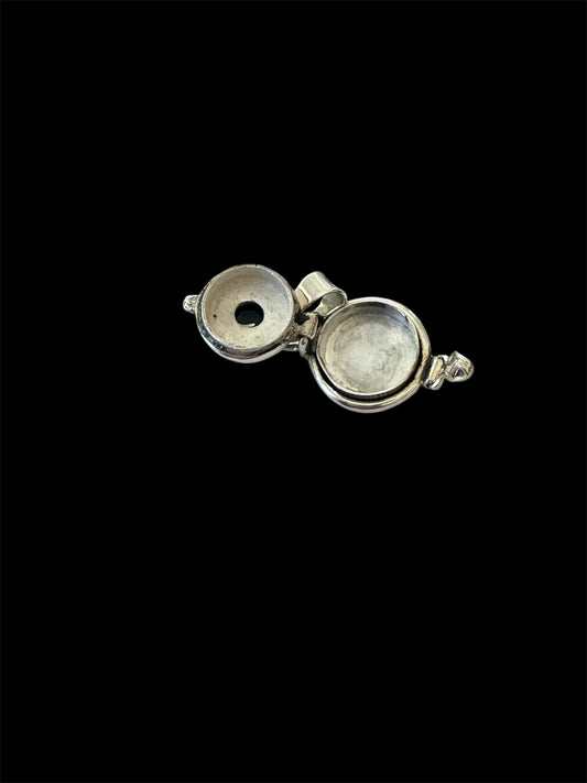 Sterling Silver Black Onyx Poison Pendant