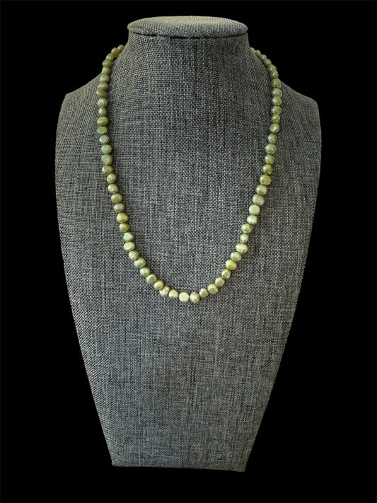 Freshwater Pearl Necklace With Sterling Silver Clasp