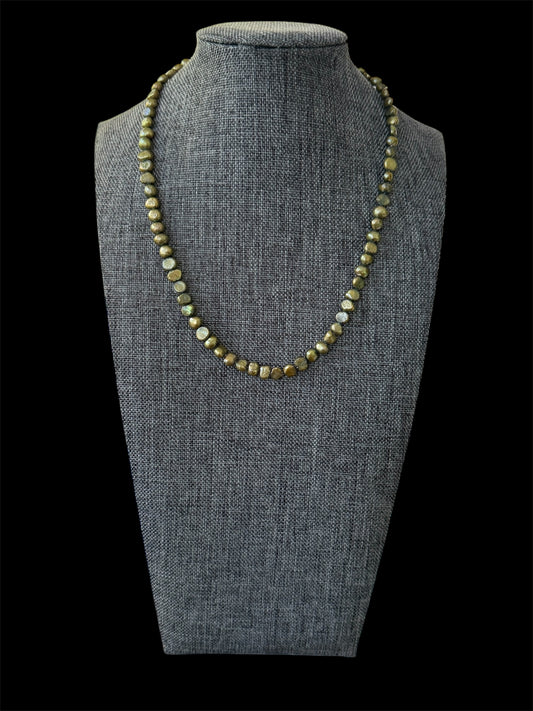 Freshwater Pearl Necklace With Sterling Silver Clasp
