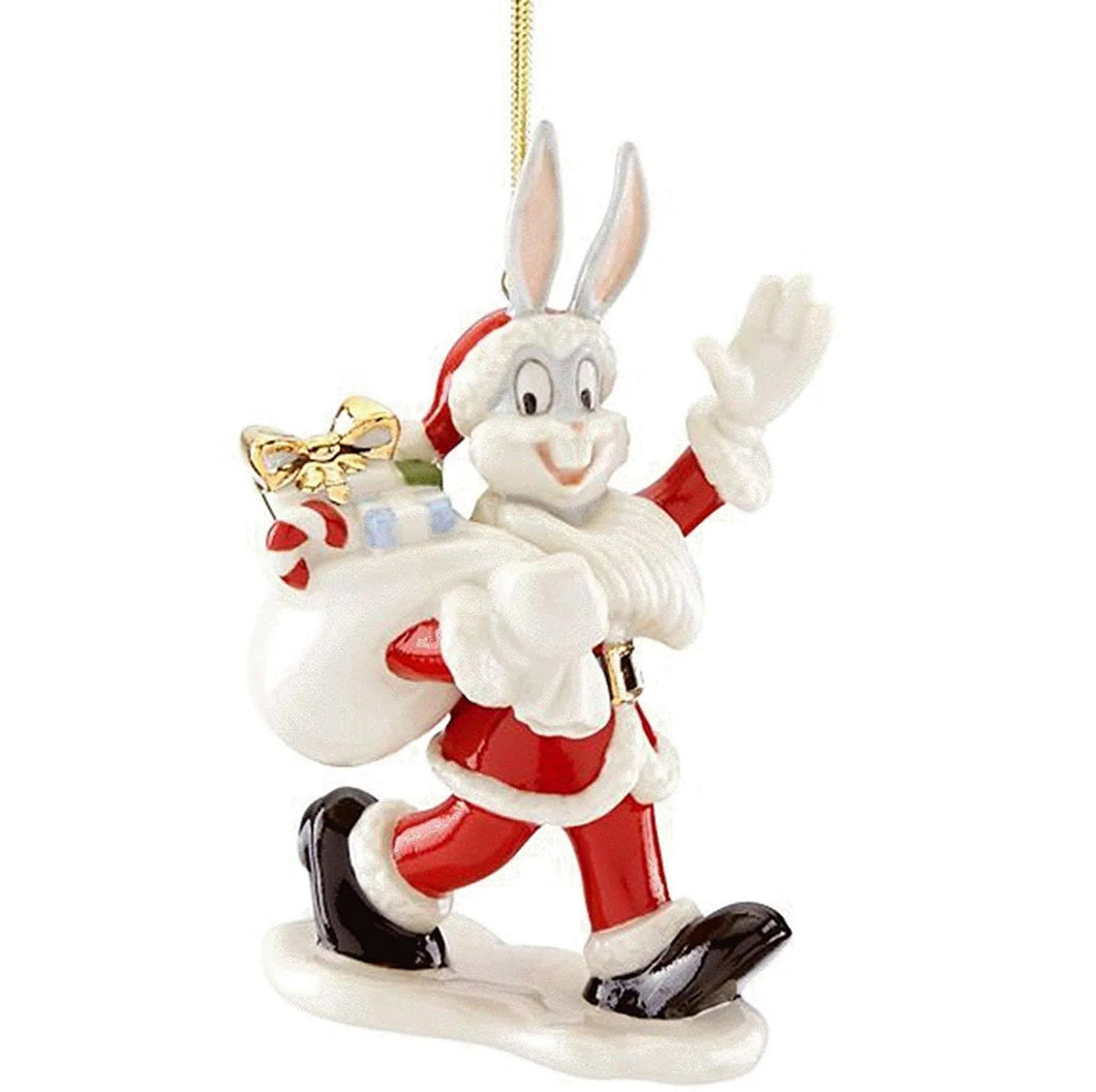 Lenox Looney Tunes Bugs Bunny Santa Ornament