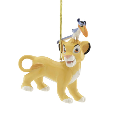 Lenox Simba and Zazu Ornament