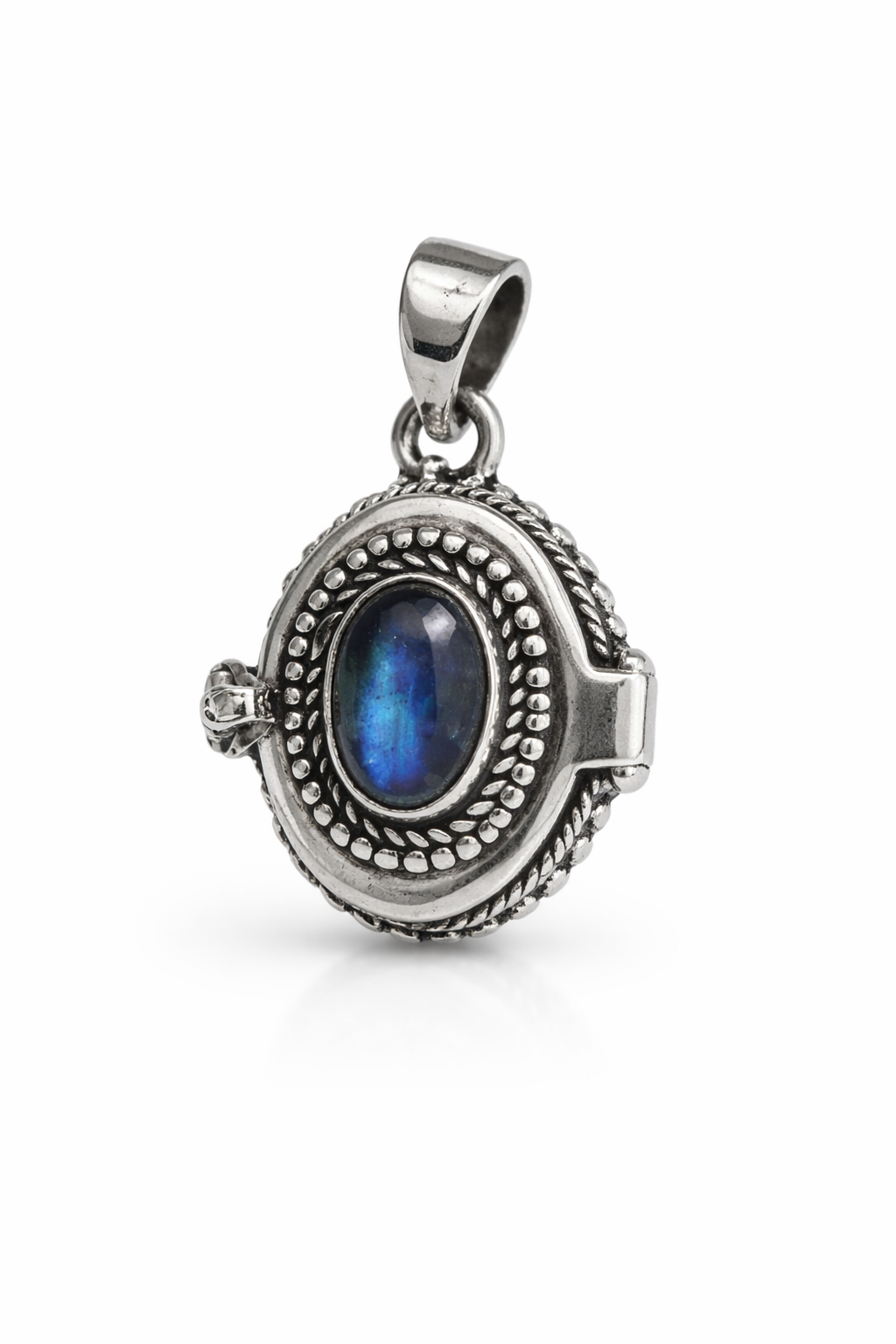Sterling Silver Labradorite Poison Pendant Large