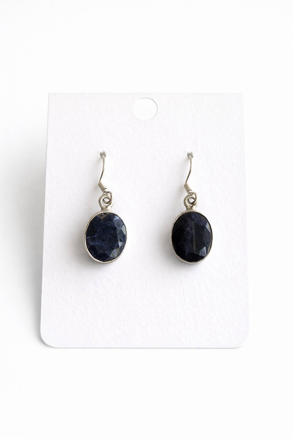 Sterling Silver Sapphire Dangle Earrings