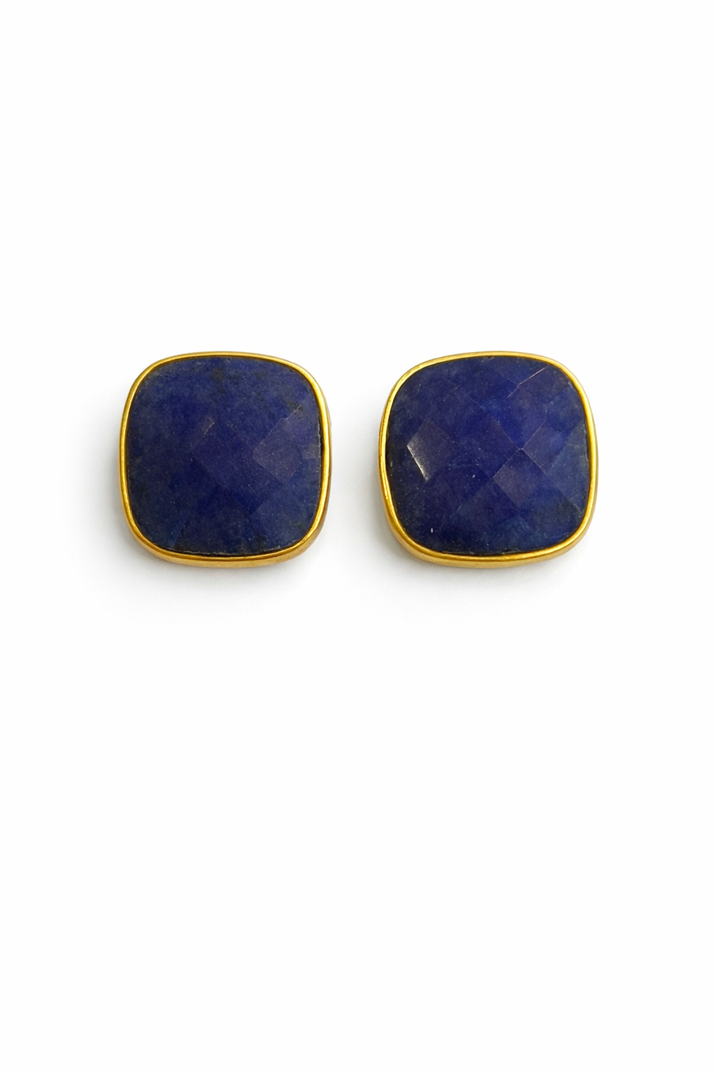 Gold Vermeil Sapphire Stud Earrings