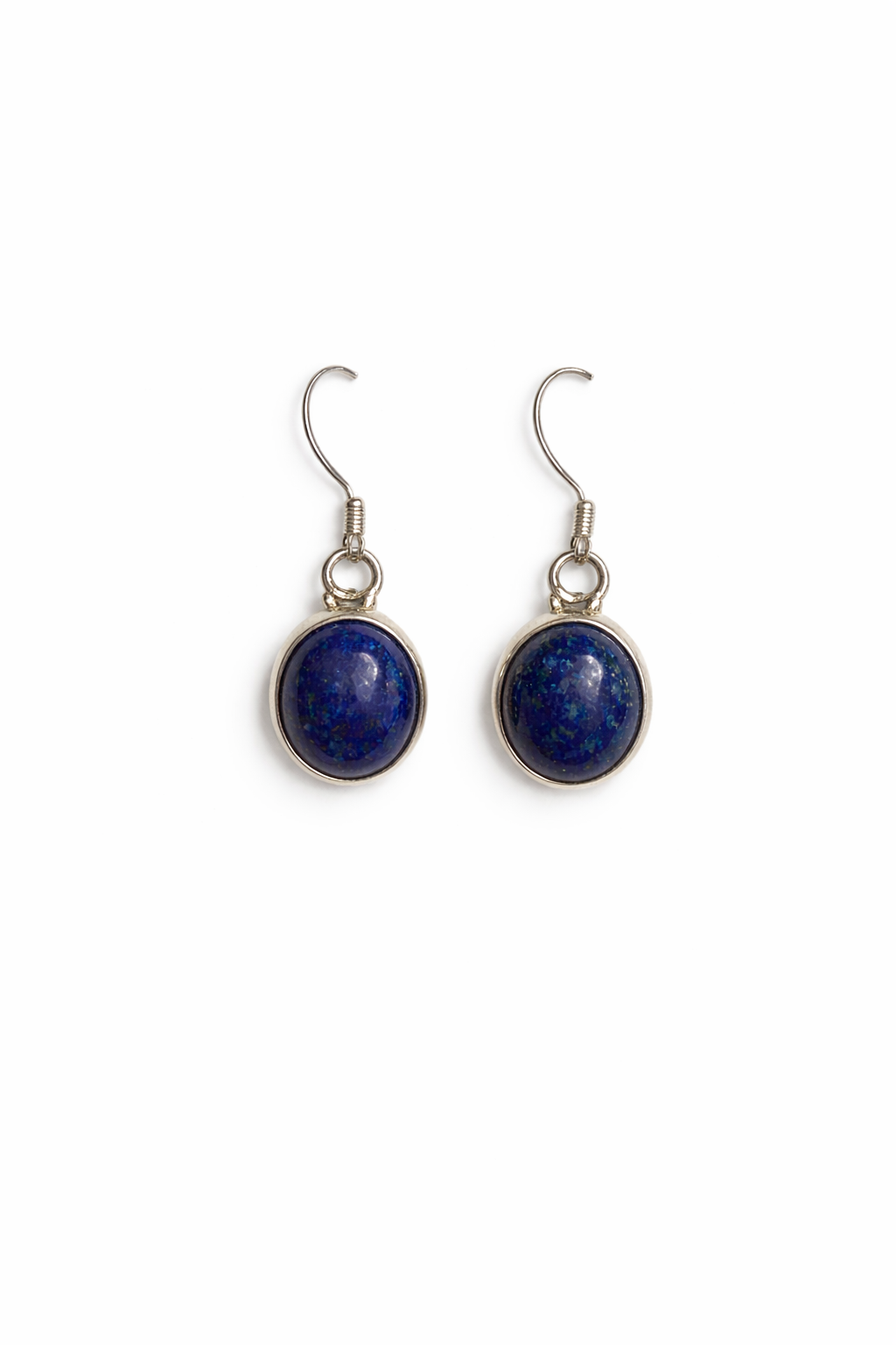 Sterling Silver Blue Lapis Dangle Earrings