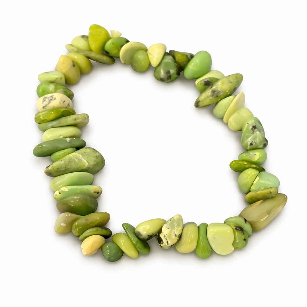 Chrysophase Gemstone Beaded Bracelet