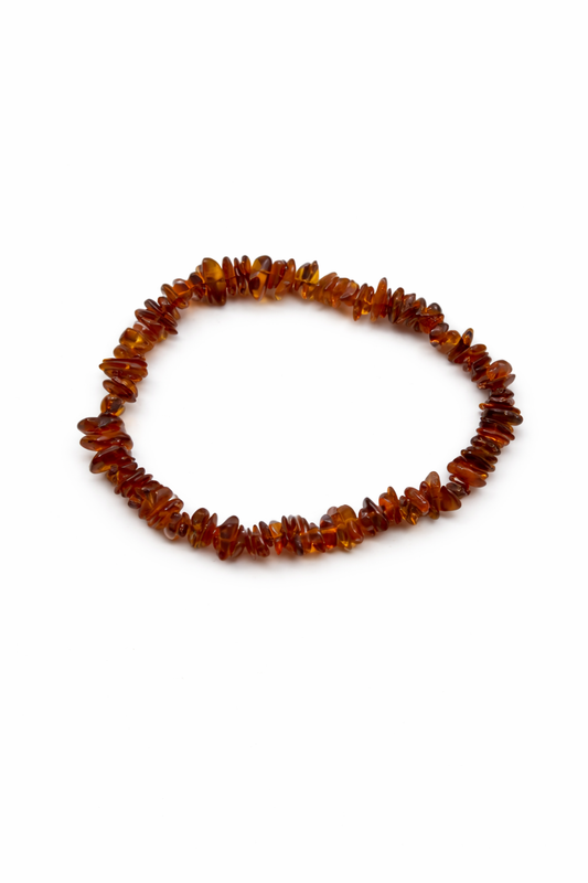 Amber Gemstone Beaded Bracelet New