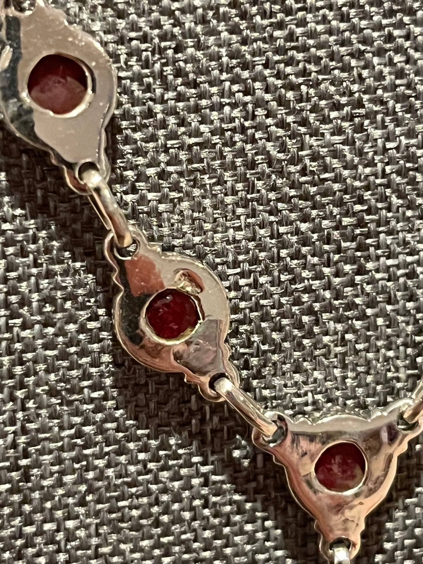 Sterling Silver Ruby Necklace