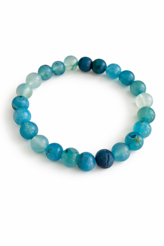 Apatite Treated Dyed Beaded Bracelet