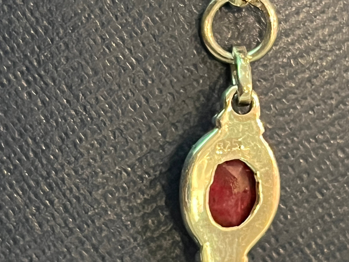 Sterling Silver Tennis Bracelet With Natural Ruby Adjustable
