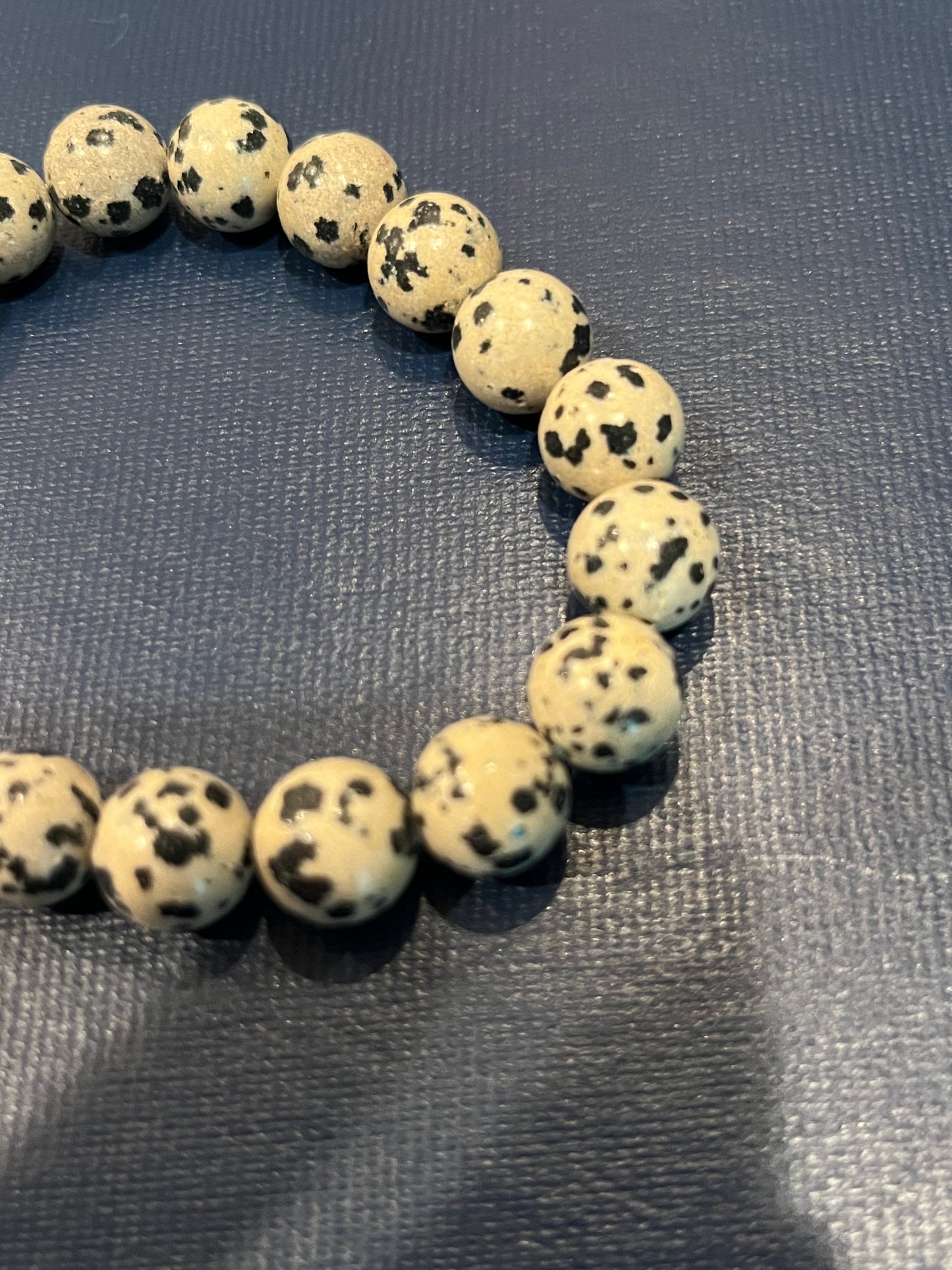 Dalmatian Jasper Beaded Bracelet