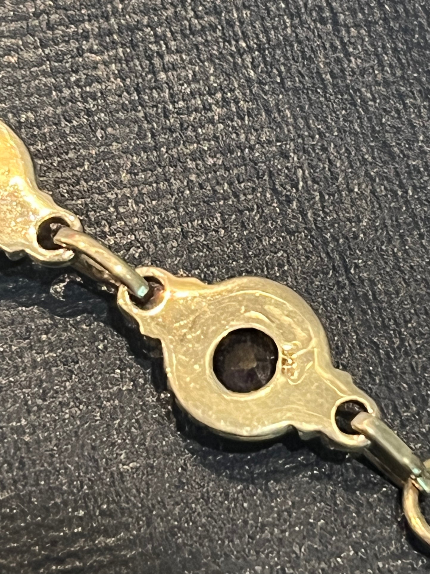 Sterling Silver Tennis Bracelet With Natural Sapphire Adjustable