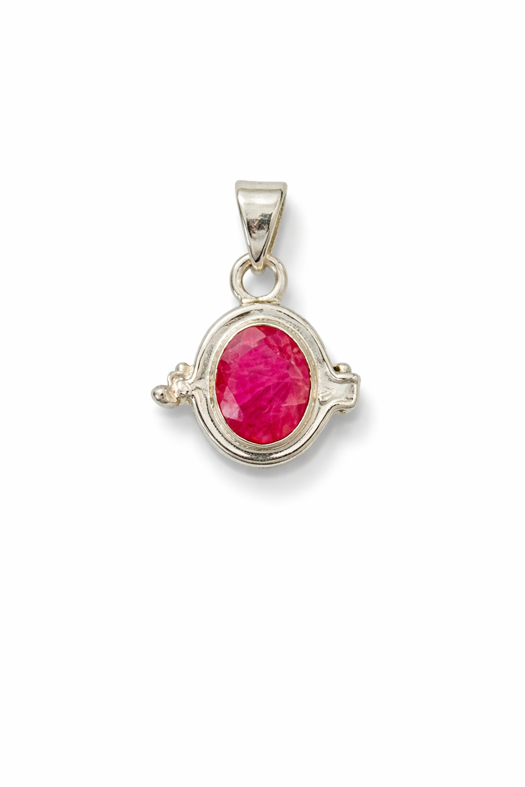 Sterling Silver Ruby Poison Pendant Locket