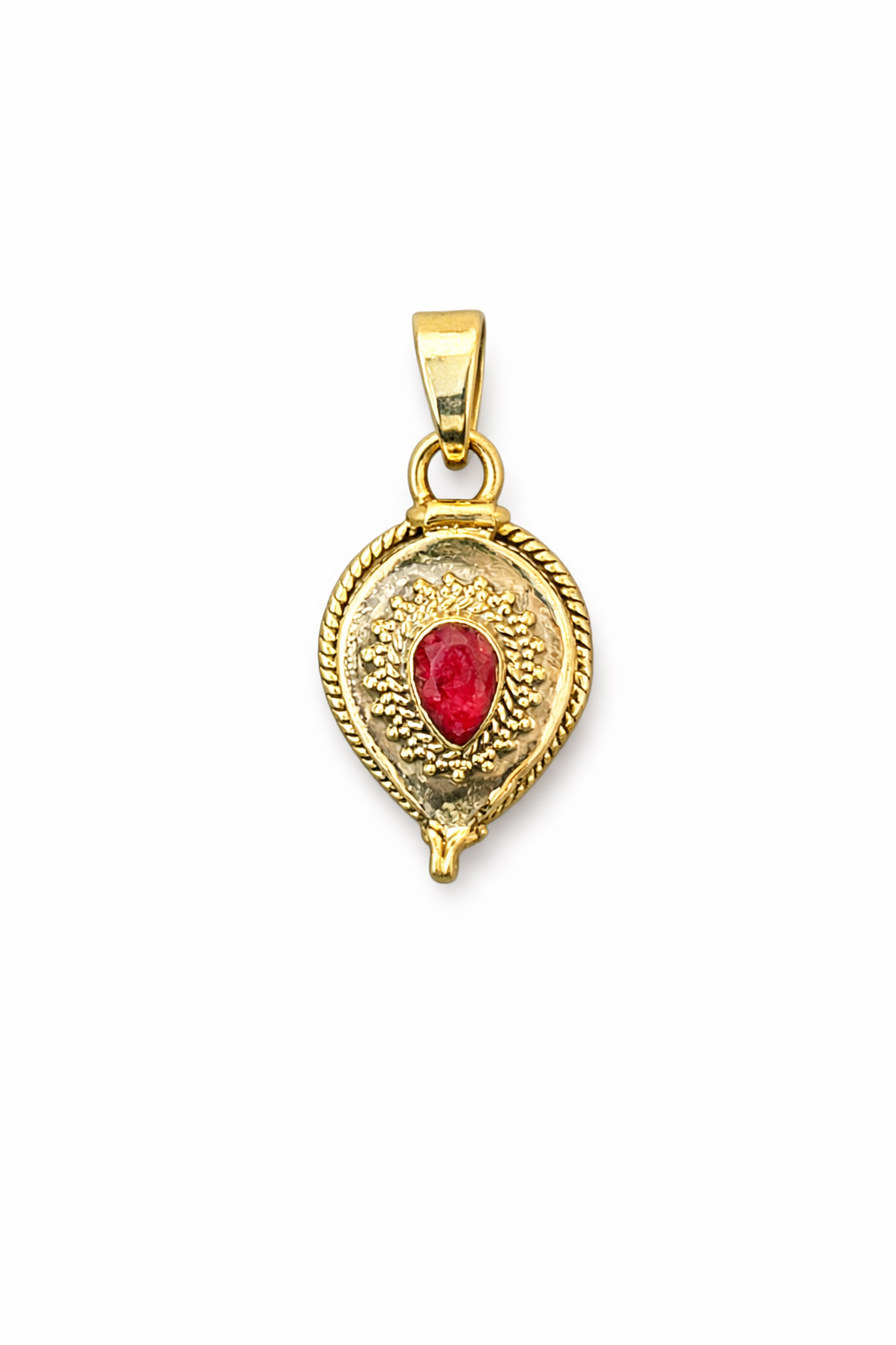 Sterling Silver Ruby Poison Pendant