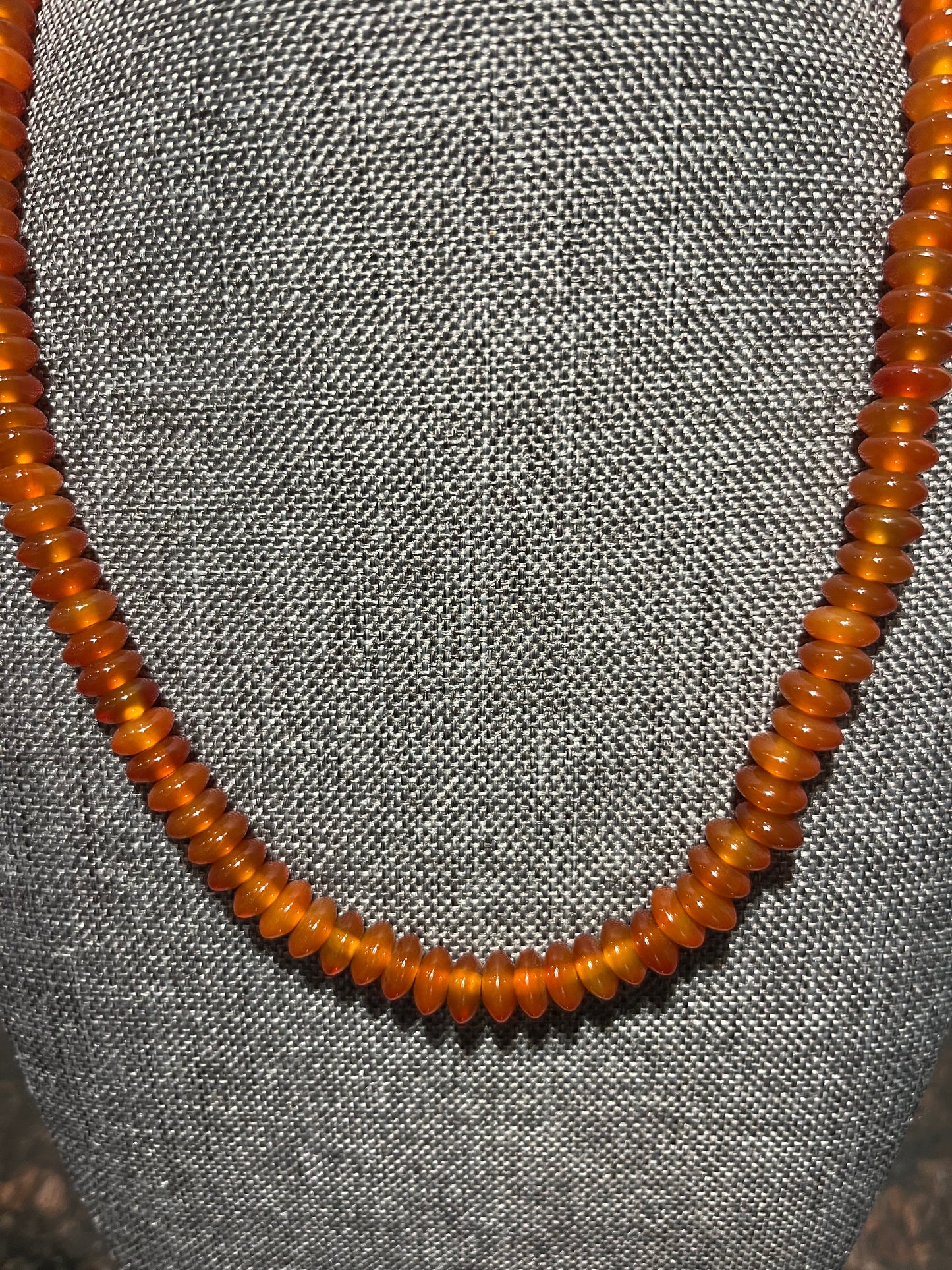 Carnelian Sterling Silver Necklace
