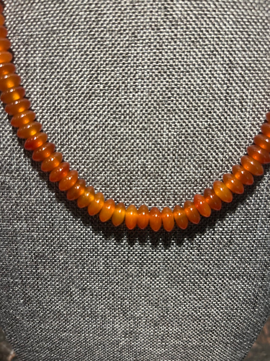 Carnelian Sterling Silver Necklace