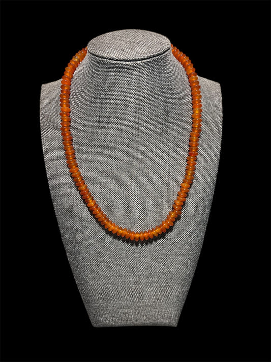 Carnelian Sterling Silver Necklace