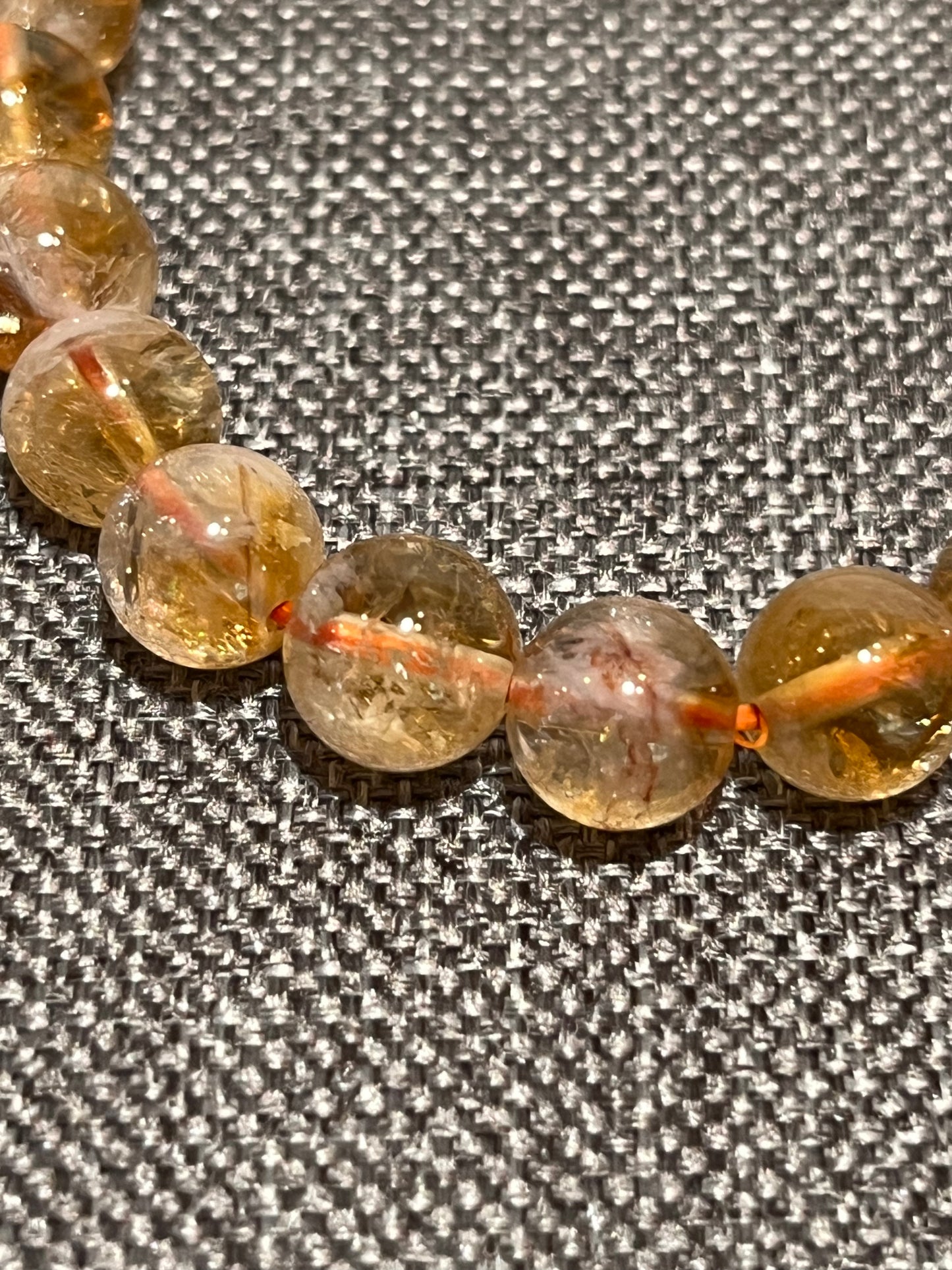 Citrine Gemstone Beaded Bracelet
