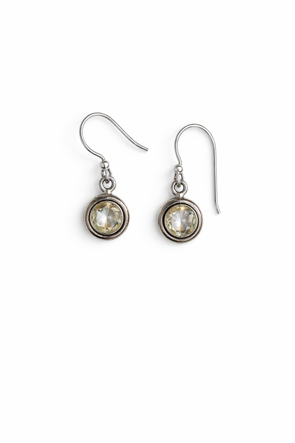 Sterling Silver Citrine Dangle Earrings