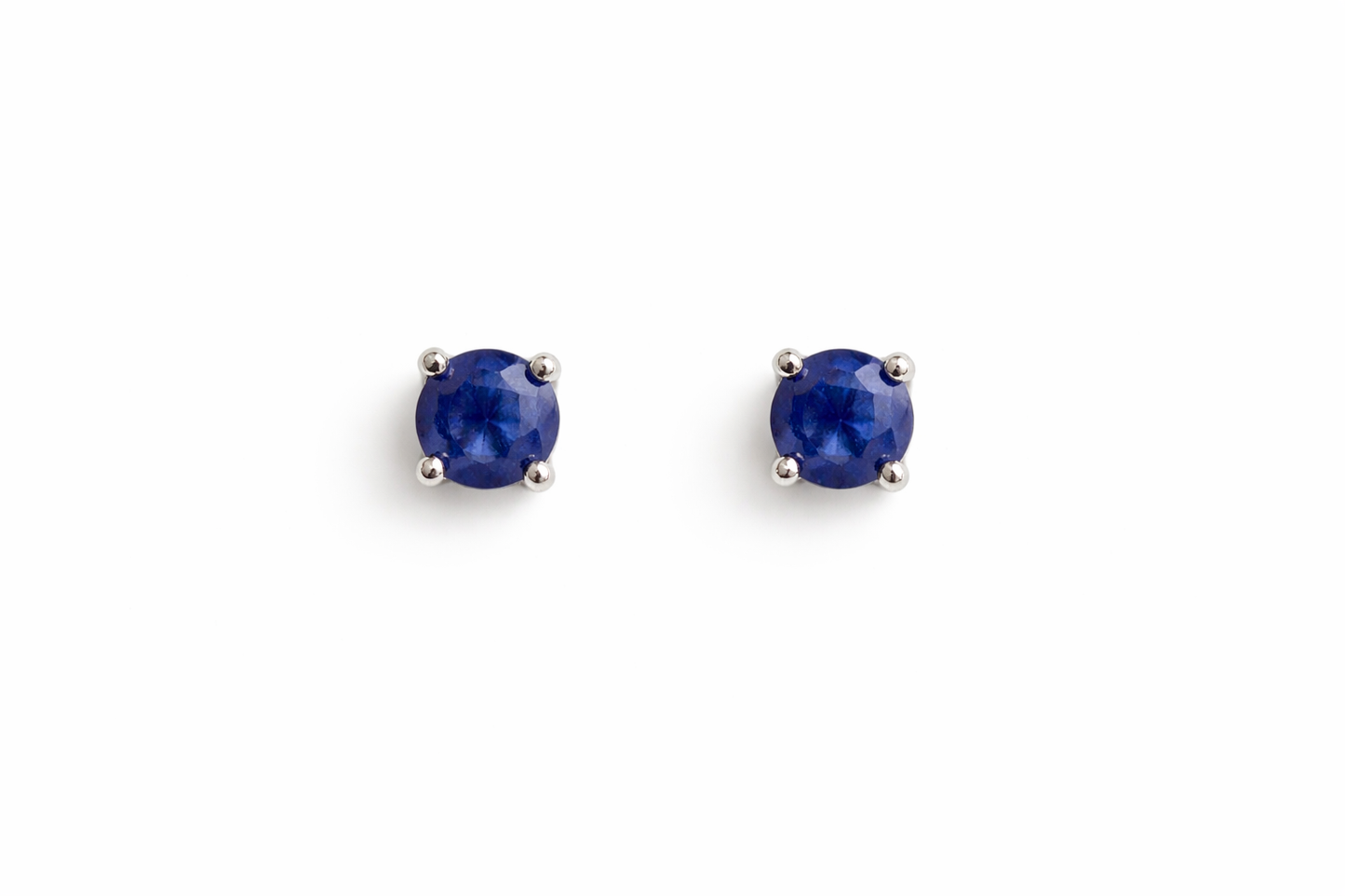 Sterling Silver Sapphire Stud Earrings