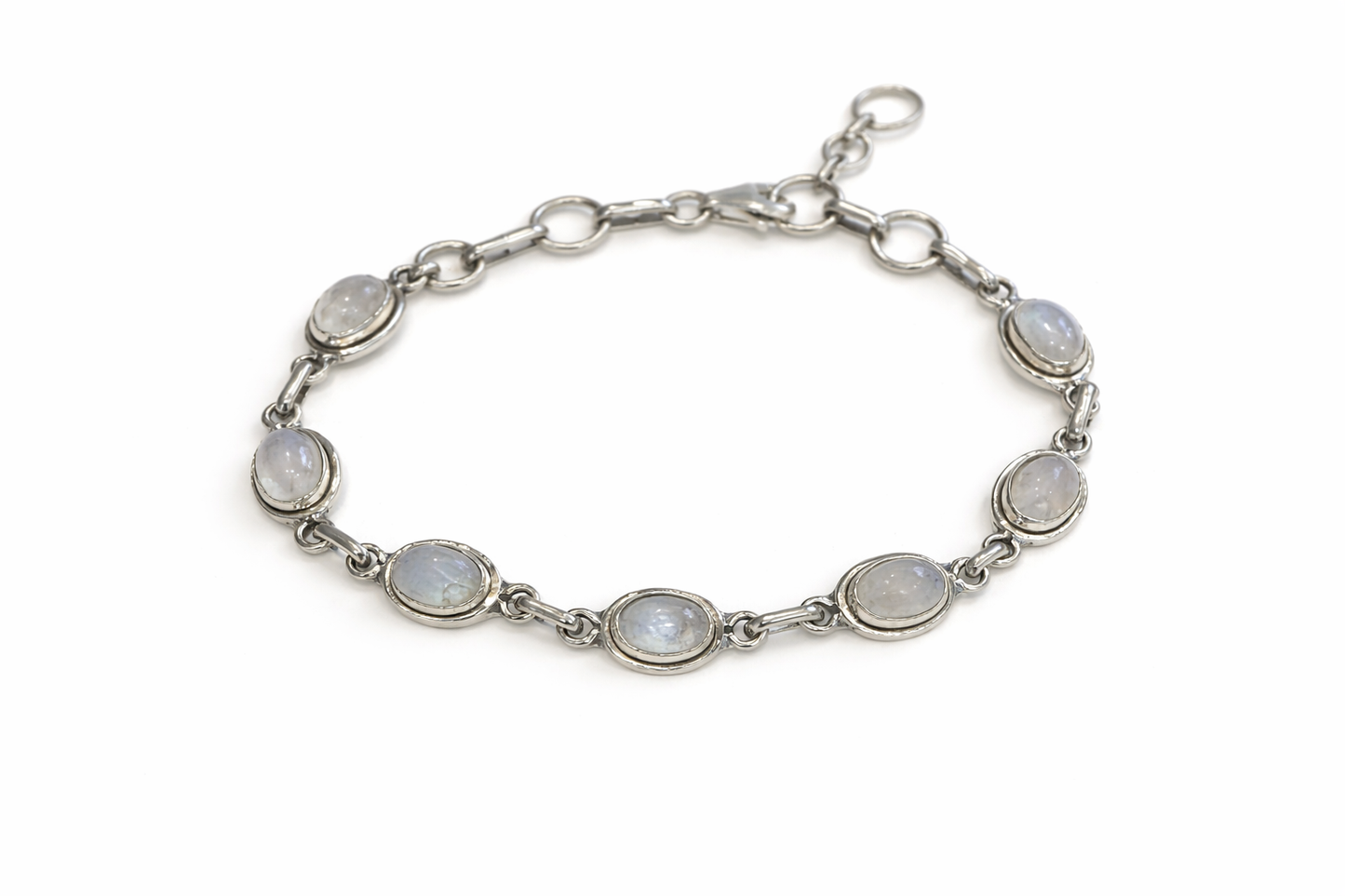 Sterling Silver Moonstone Tennis Bracelet