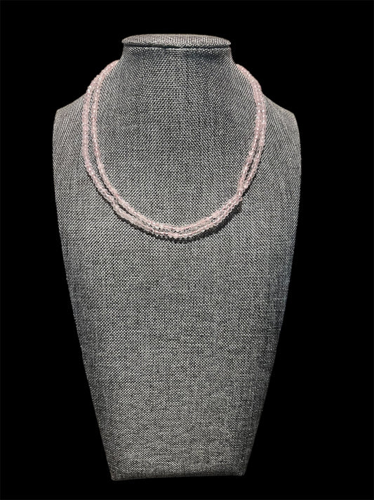 Gold Vermeil Rose Quartz Necklace