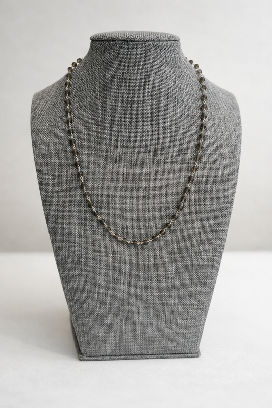 Sterling Silver Smoky Quartz Necklace