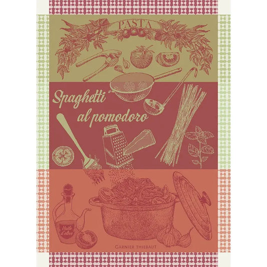 Garnier Thiebaut French Kitchen Spaghetti Pomodoro Basilic Tea Towel