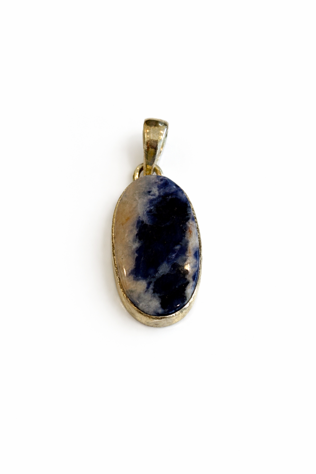 Sunset Sodalite Sterling Silver Pendant