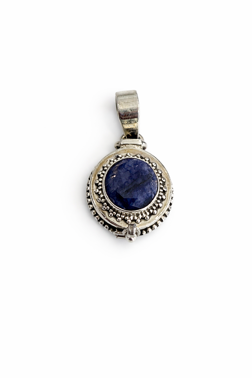 Sterling Silver Sapphire Poison Pendant Locket