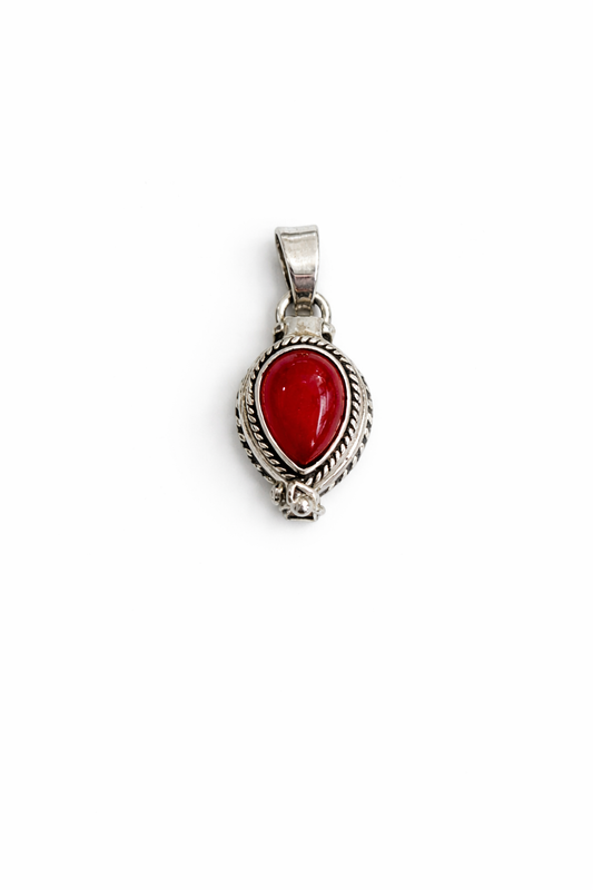 Sterling Silver Carnelian Poison Pendant Locket