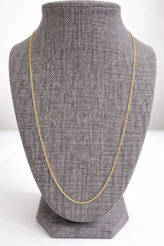 Gold Vermeil 24" Paperclip Necklace