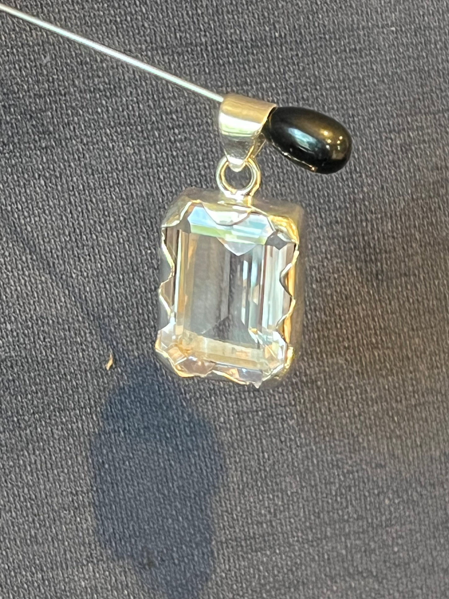Sterling Silver Pink Amethyst Pendant