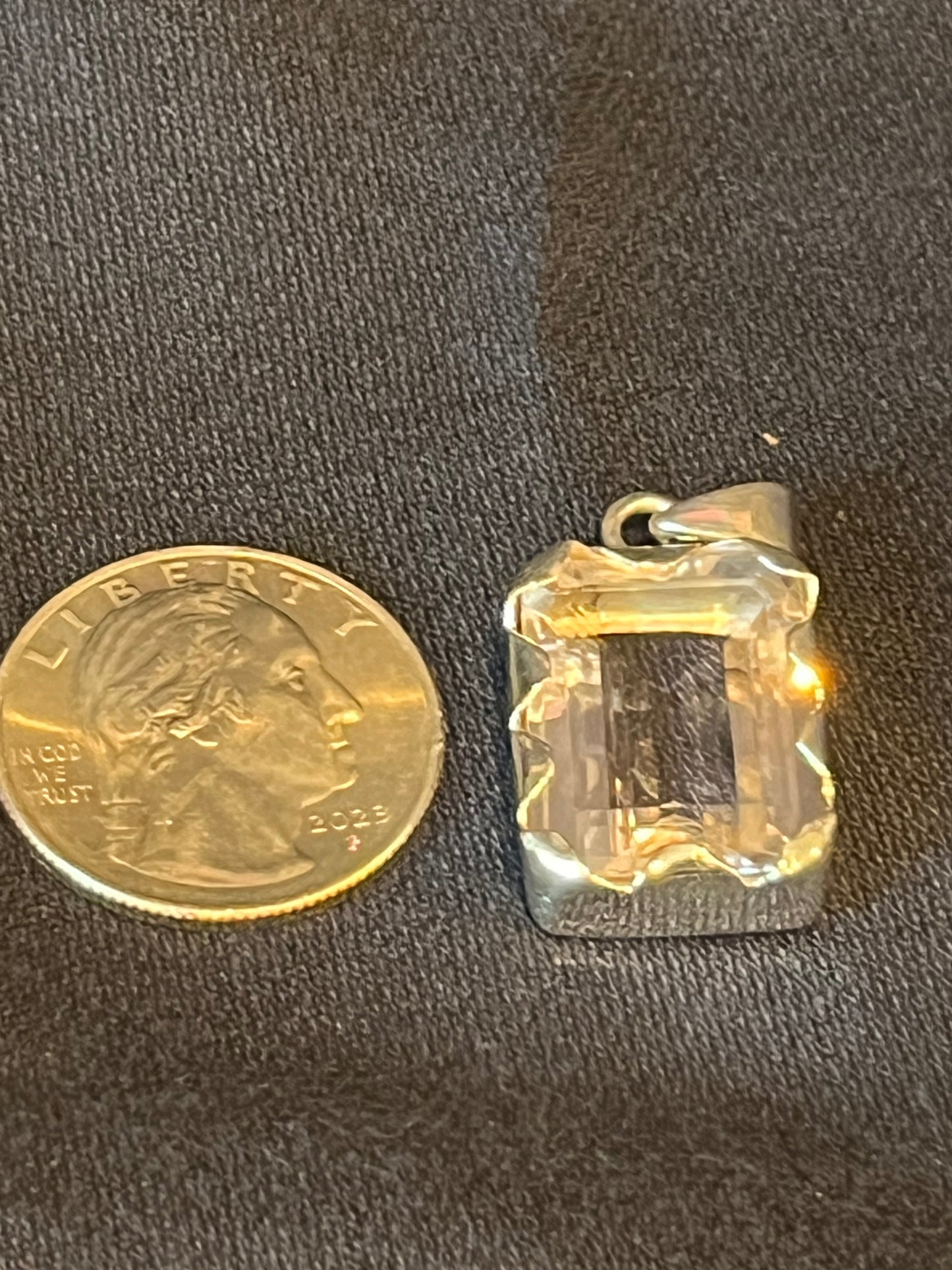 Sterling Silver Pink Amethyst Pendant
