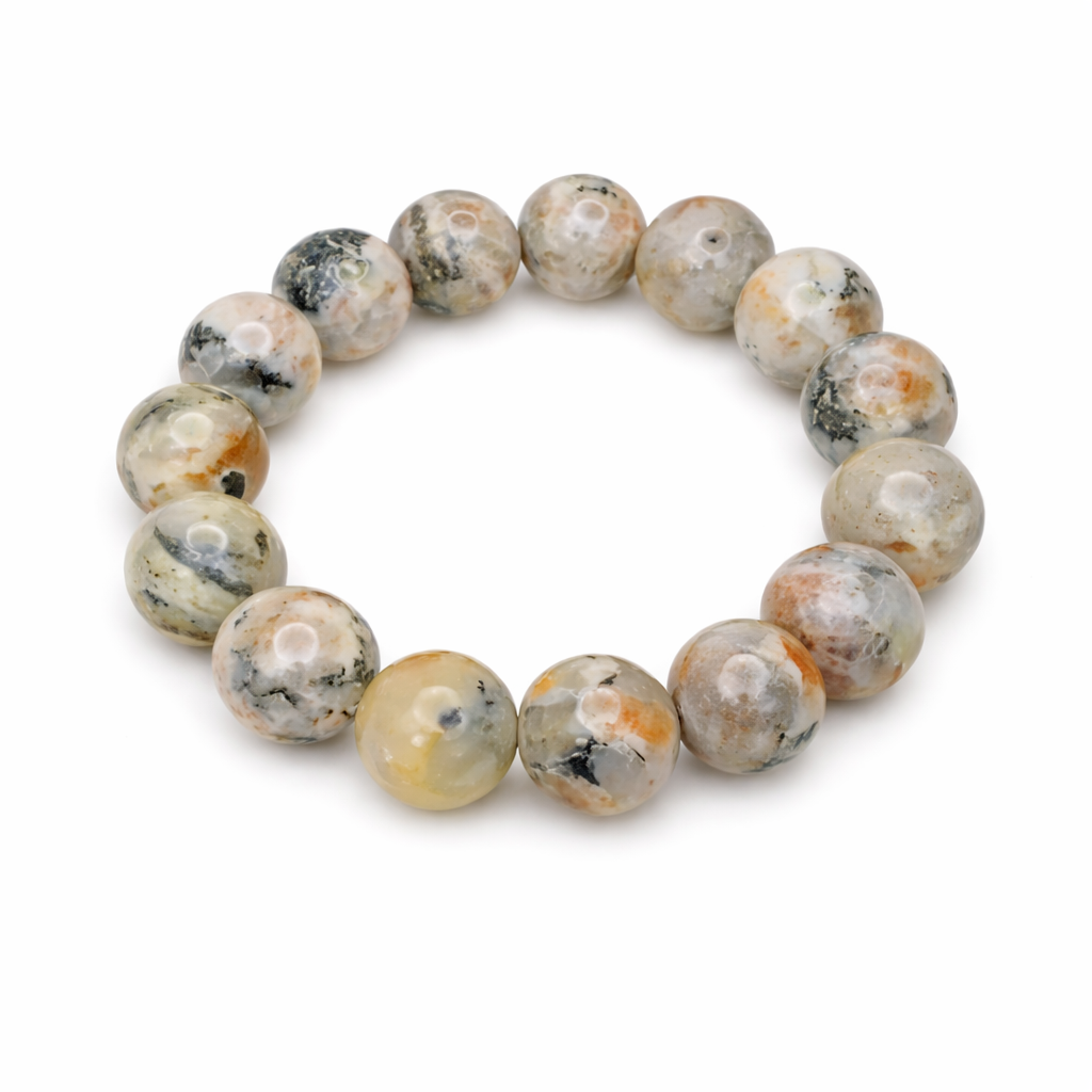Sunstone Beaded 14MM Bracelet New