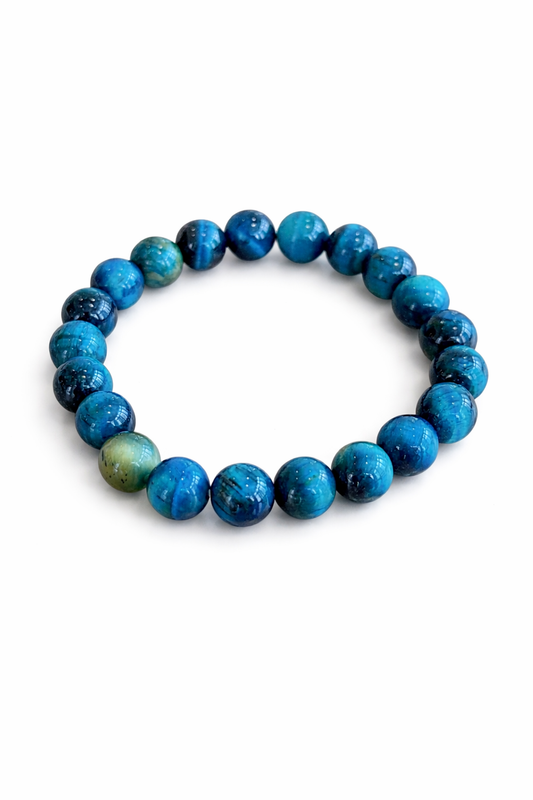 Blue Tiger's Eye Beaded 8MM Bracelet