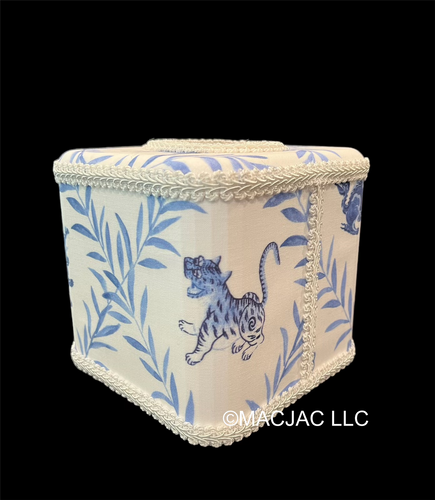 Foo Dog Fabric Covered Tissue Box Cover ***In Stock***