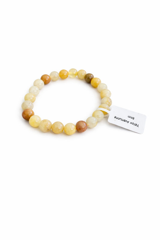 Yellow Aventurine 8MM Beaded Bracelet