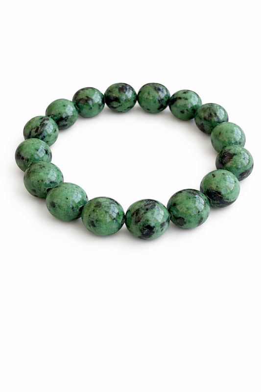 Ruby Zoisite 12MM Beaded Bracelet