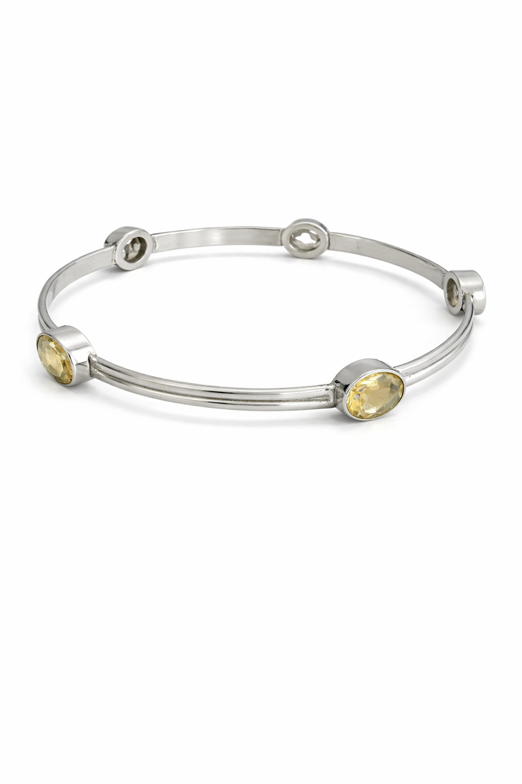 Sterling Silver Citrine Bangle