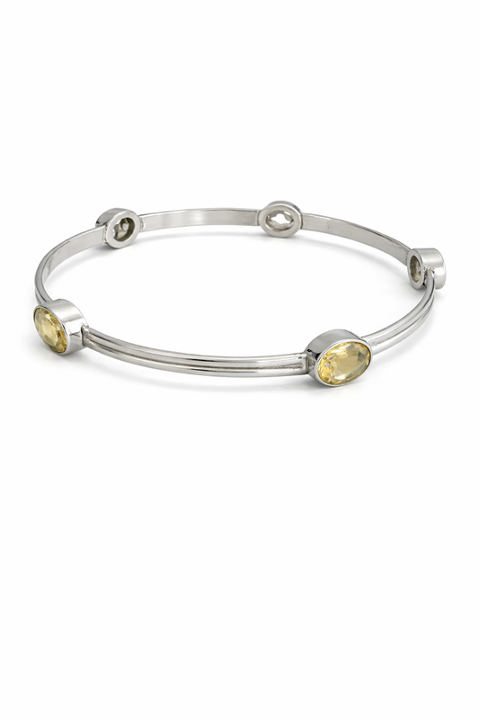 Sterling Silver Citrine Bangle