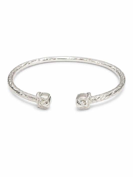 Sterling Silver Bear Bangle Bracelet