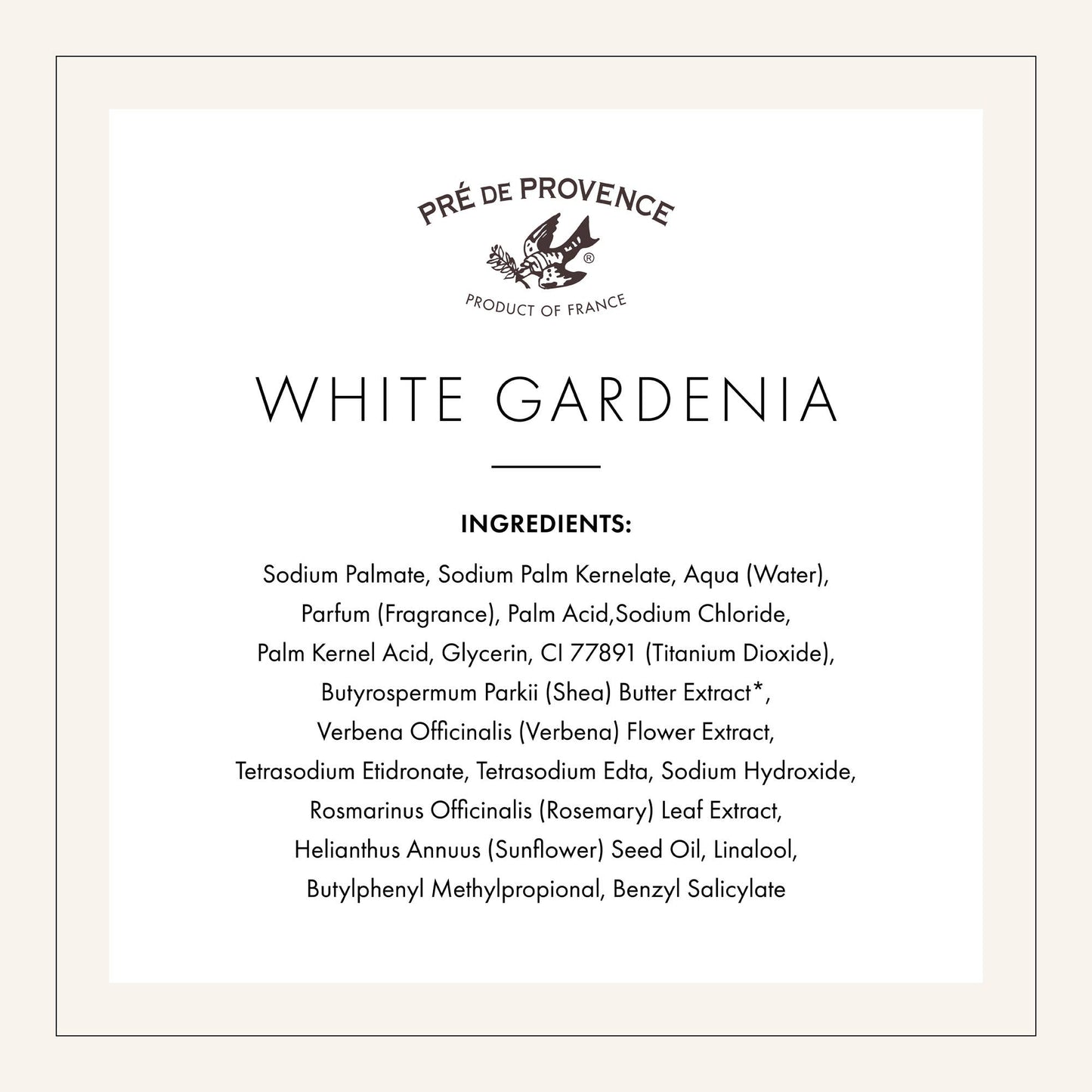 Pre De Provence White Gardenia Soap Bar 150g