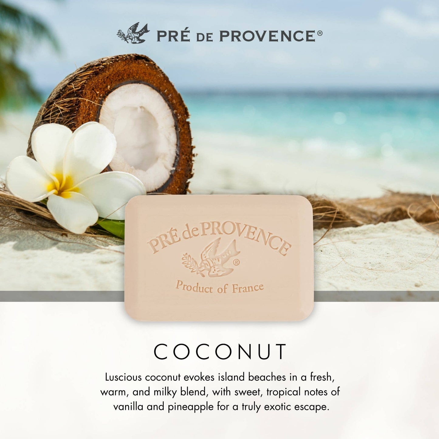 Pre De Provence Coconut Soap Bar 150g