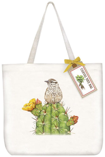 Canvas Tote Bag Mary Lake Thompson Cactus Bird