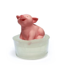 Fun Bath Pals Single Soap with Pig Toy